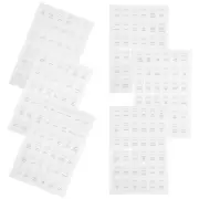 6 Sheets Printed Stickers for Spice Jar Label Stickers Spice Bottle Label