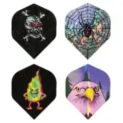 Formula Sports 2D Hologram Emblem Standard Dart Board Darts Flights 4 Sets