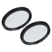 ND2-400 Lens Filter Variable Neutral Density Lens Filter 55mm 2 Pcs