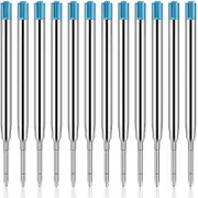 50Pcs Replaceable Ballpoint Pen Refills Metal Refill Smooth Writing Pen Refills 1.0 mm Replacement Gel Ink Refills Blue