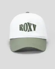 roxy SOMETHING MAGIC AGAVE GREEN SNAPBACK CAP HAT NEW WOMENS Surf Beach 1 Size