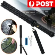 Rechargeable Baseball LED Flashlight Zoom Light Police Security Torch Baton Lamp