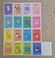 Set of 17 Pokemon Old Maid Cards - 2019 Red Back inc Pikachu Mew Eevee Squirtle