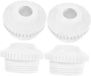 Toddmomy 4 Pack Spa Water Outlet Nozzle Swimming Pool Accessories Plastic Pool Massage Easy to Clean Stream Flow Fitting