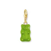 THOMAS SABO Charm pendant goldbears in green
