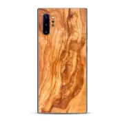 Skins Decal Wrap for Samsung Note 10 Plus Marble Wood Design Cherry Mahogany