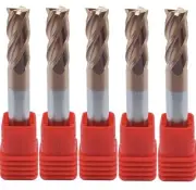 5pcs 10mm Solid Carbide End Mill 4 Flute HRC55 D10x 75 -4F TiSiN Coat CNC Cutter