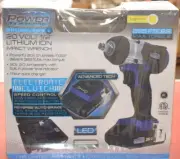 New Power Torque PTT0004 20V MAX Brushless 1/2" Cordless Impact Wrench Kit