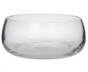 Rogue Round Flower Bowl 21cm Decorative Clear Glass Vase Floral Arrangement Home Decor