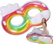 Inflatable Swim Ring - Inflatable Pool Tube, Adult Swimming Donut | Extra Large Swimming Ring, Adult Pool Tube, Adult Swimming , Durable Swimming Ring, Inflatable Float Ring for Training,