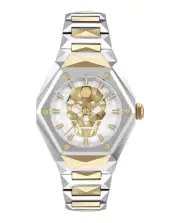 Philipp Plein Womens Two Tone 40mm Bracelet Fashion Watch