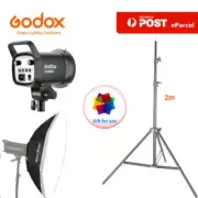 Godox SL60IIBI Bi-color LED Video Light with Light Stand + 95cm Softbox