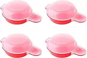 4 PCS Microwave Egg Cooker, Mini Egg Poacher Cooker, Quick and Simple Omelette Maker for Egg Sandwich, Egg Hamburg