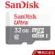 SanDisk 32GB 100MB/s Ultra microSDHC UHS-I 記憶卡 (白卡) 現貨 蝦皮直送