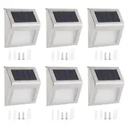 Solar Lights Outdoor Waterproof, 6Pack Outdoor Light Decor for Deck, Step, Stair