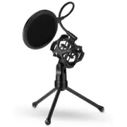 Microphone Accessories Ps 2 Patented Custom Stand With Pop Fil Jet Black Microphones & Wireless Systems
