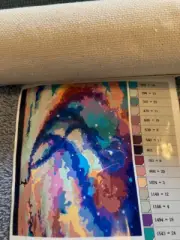 Watercolor Paint by Number - brushes - canvas - instructions - New