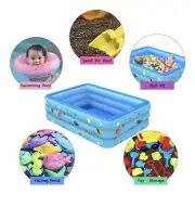 Inflatable Pool, Durable Thickened Blow up Kiddie Pool for Kids, Toddlers and Ad