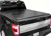 ALCYBD 5.5Ft Fiberglass Hard Shell Folding Truck Bed Tonneau Cover Compatible for Ford F150 2015 2016 2017 2018 2019 2020 2021 2022 2023 2024 2025 5'5""Bed (67"") Bed | Prevent Dust And Water Durable