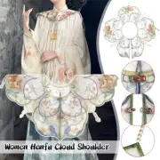 Chinese Style Women Ming Dynasty Hanfu Embroidered Cape Tradition Cloud Shoulder
