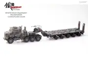 Panzerkampf 12206PA -1:72 US Oshkosh M1070 Tank Transporter w/Trailer Green Camo