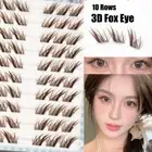 C Curl Fox Lashes Manga Style Individual Fake Eyelashes for At-Home Use