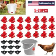 20Pcs Poultry Water Nipples Drinker Chicken Hen Quail Automatic Drinking Device