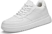 [TUMAHE] Mens Height Increasing Elevator Shoes Leather Casual Lifting Dress Business Sneakers for Men