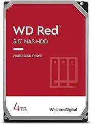 Western Digital Red 4TB NAS Hard Drive, 4000, 3.5, WD40EFAX