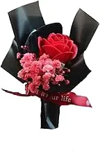 JCHFR Mini Red Dried Flower Bouquet, Car Air Freshener, Solid, Air Freshener, 1 Count