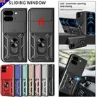 For Google Pixel 9 Pro Fold 5G Phone Heavy Duty Armor Ring Stand Case Lens Cover
