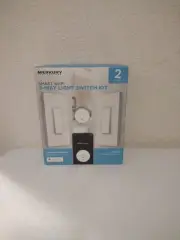 Merkury Innovations Smart WiFi 3 Way Light Switch 2 Pack Kit. B