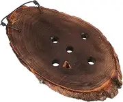 LOORGVEL Wooden Wall Planter for Staghorn Ferns and Carbonized Planting Board Rustic Decor Easy to Maintain Vertical Mounting for Indoor Gardens