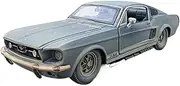 Finished Scale Model Simulation 1:24 for Ford Mustang 1967 Old GT Die-cast Alloy Car Model Static Scale Model Exquisite Collection Holiday Presents Presents Ornaments