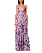 Liv Foster Zoey Long Mesh Dress
