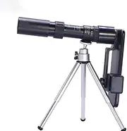 Portable Pocket 10-30X25 Stretch Zoom Telescope, Metal Telescope, Portable HD Monocular for Bird Watching Hunting Camping