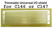 (Casetronic)(Universal IO) shield for (1U Mini-ITX Case), for Travla C146/C147