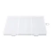 3 Grids Plastic Clear Jewelry Organizer Fishing Gear Storage Box Container Case