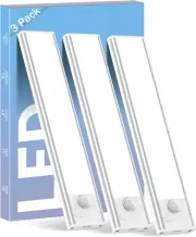under Cabinet Lights Motion Sensor Light Indoor USB-C Rechargeable LED Closet Li