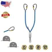 Ultra-Compact Petzl Scorpio Lanyard Set for Climbing Safety, One Size Fits All