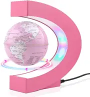 Multi-Color Changing Self-Rotating Magnetic Levitating Globe, Floating Globe wit