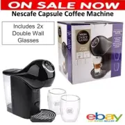 Nescafe Capsule Pod Coffee Machine Cappuccino Espresso Maker w/ 2 Glass Mugs