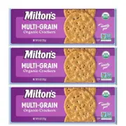 Milton's Gourmet Organic Crackers - Original Multi-Grain, 6oz, Pack of 3