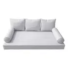 COVER ONLY-Style 3 Outdoor Daybed Mattress Bolster Pillow Same Pipe Queen AD105