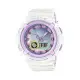 【CASIO 卡西歐】BABY-G 雙顯女錶 膠質錶帶 白X粉紫 防水100米(BGA-280PM-7A)