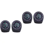 4 PCS Pocket Watch Compass - On Wrist Compass Compass Watch Band Dial