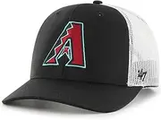 '47 MLB Trucker Snapback Adjustable Hat, Adult One Size Fits All, Arizona Diamondbacks, One Size