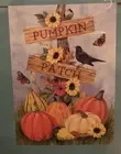 NIB PUMPKIN PATCH 28" X 40" PORCH FLAG 10-3104-136 RAIN OR SHINE SEASONAL FALL