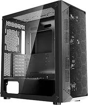 VEVOR PC Gaming Case, Full-Tower, Computer Case with High-Airflow Panel, Magnetic Dust Filter, 3 x 140mm PWM Fans, Cable Management, for GPU up to 410mm in Length, Compatible with E-ATX/ATX/ITX