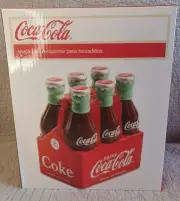 Coca-Cola Coke Durastone Gibson Cookie/Snack Jar 6-Pack of Coke Bottles Red NIB